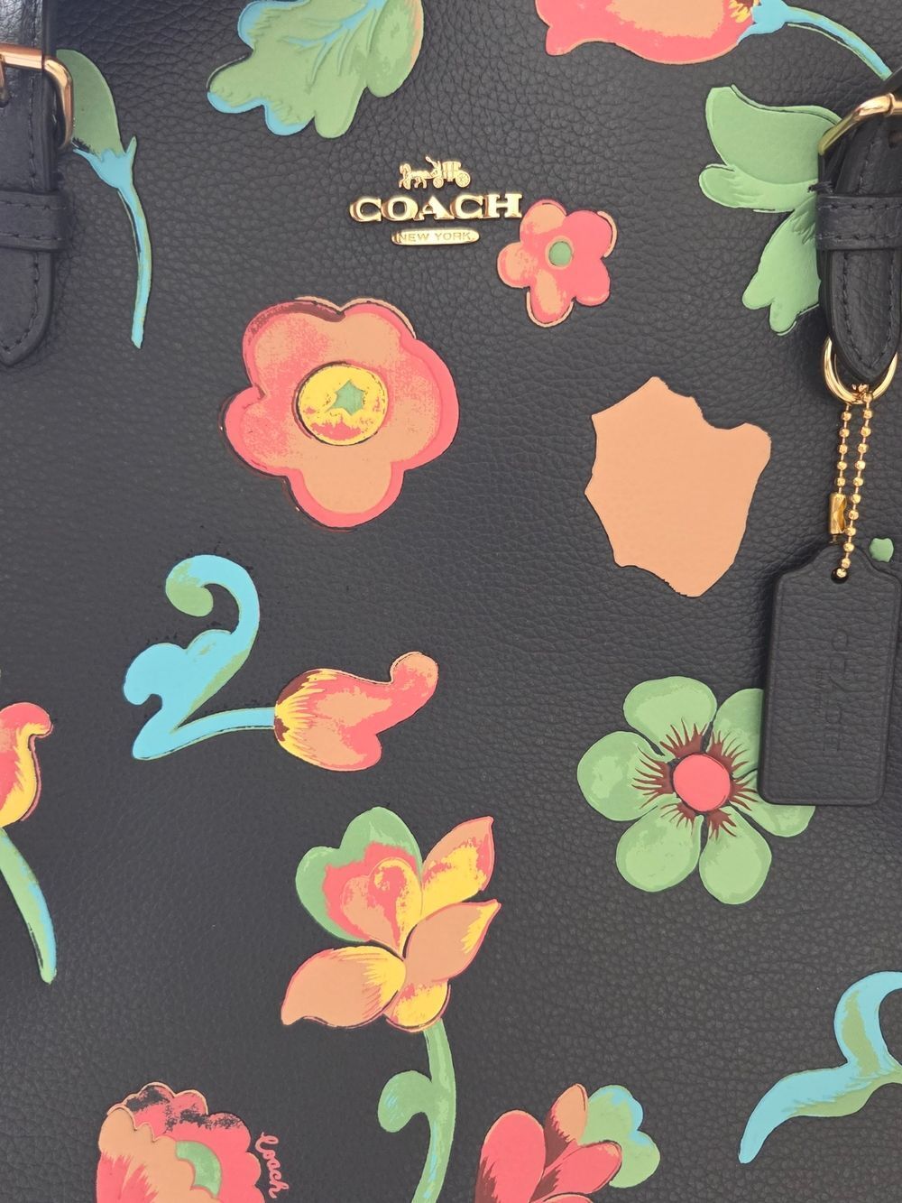 Coach Mollie Tote With Dreamy Land Floral Print - Picture 9 of 11